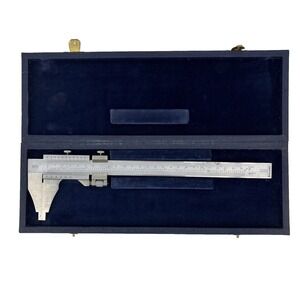 24" Vernier Caliper VIS Stainless Machinist‎ Measuring Tool w Case Metric Inch